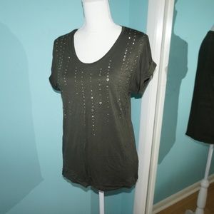Apt 9 grey sequin small top